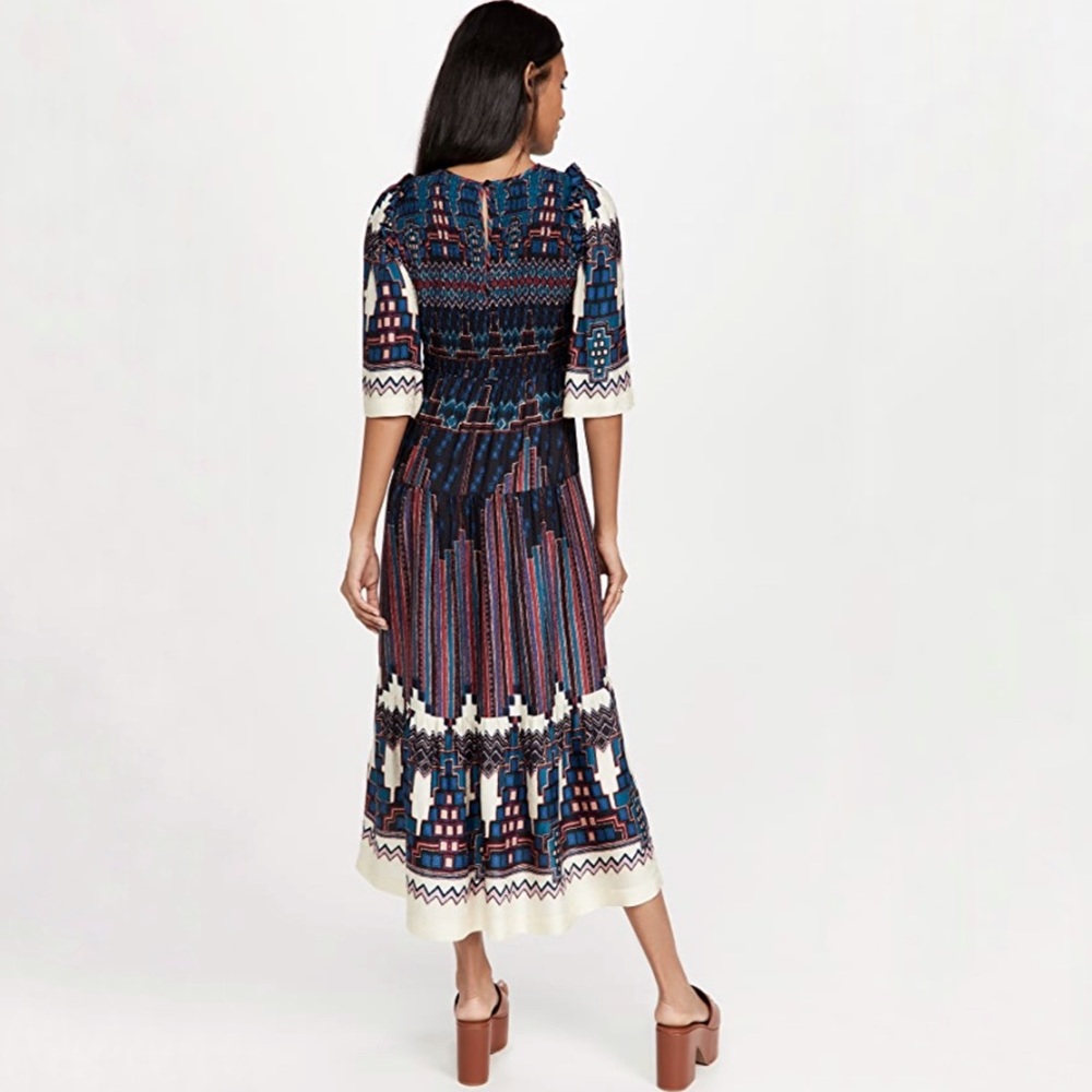 ba&sh Blue Multi Printed Maxi Dress - Picture 4 of 12